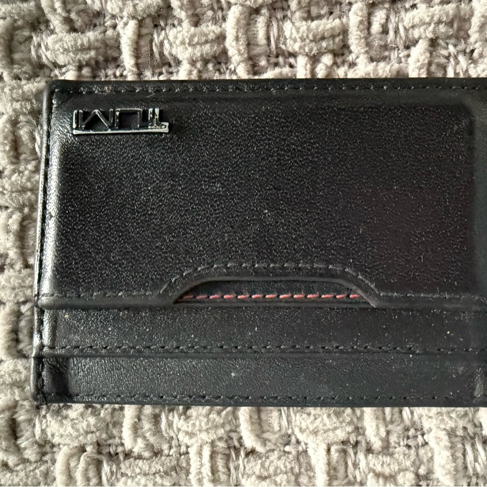 Tumi Black Leather ID Holder